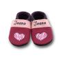 Preview: Krabbelschuhe Herz pink